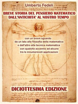 cover image of Breve storia del pensiero matematico dall'antichità al nostro tempo